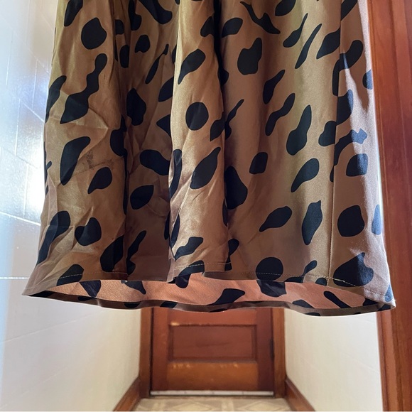 L'AGENCE Jodie Slip Dress size 10 100% silk charmeuse leopard animal print - Picture 9 of 12